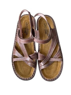 NAOT Leather Paris Orthopaedic Comfy Sandals Brown 39